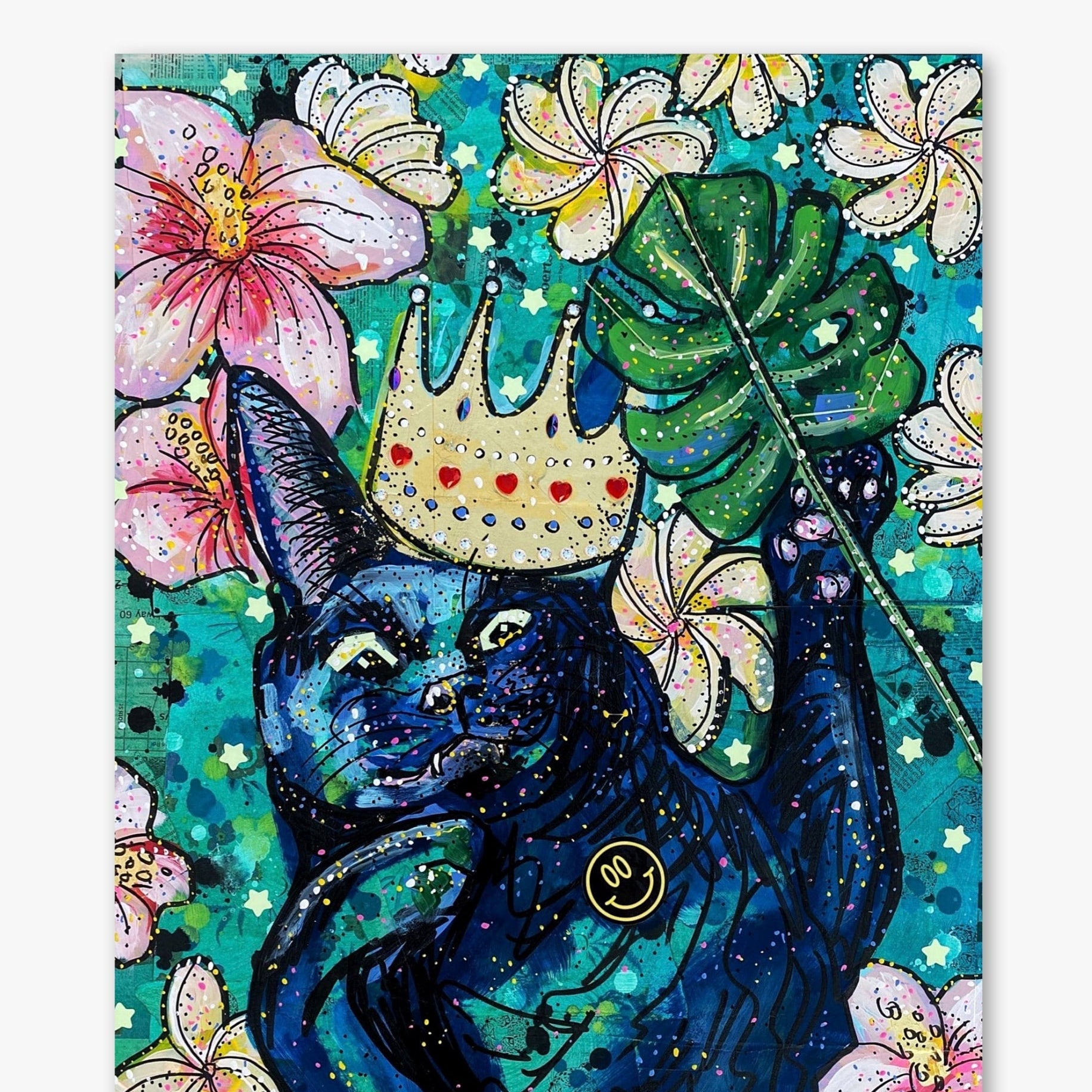 Flower ( Original Painting ) - Heather Freitas - fine art home deccor