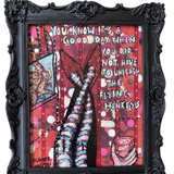 Flying Monkeys - Glitter red edition - Heather Freitas - fine art home deccor