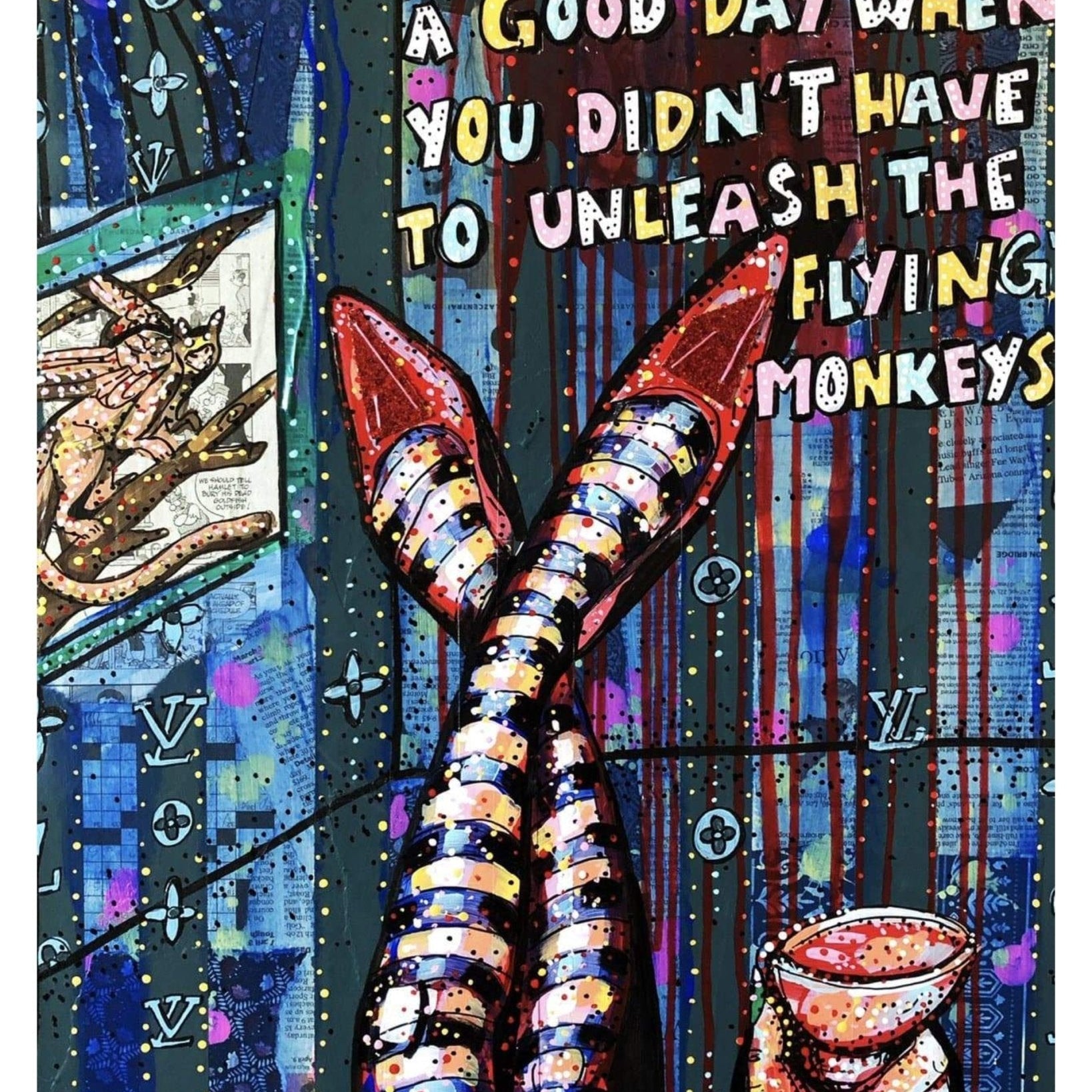 Flying Monkeys- LV edition - Heather Freitas - fine art home deccor