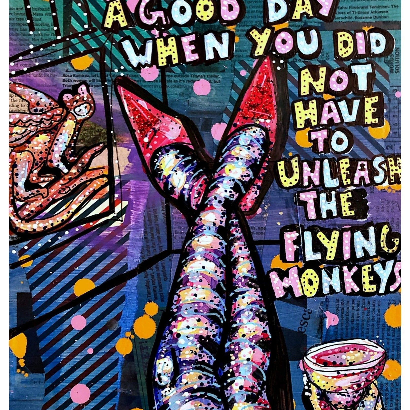 Flying Monkeys- Ombré Edition - Heather Freitas - fine art home deccor