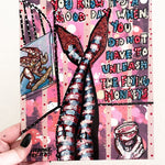 Flying Monkeys - Pink Glitter Edition - Heather Freitas - fine art home deccor