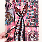 Flying Monkeys - Pink Glitter Edition - Heather Freitas - fine art home deccor
