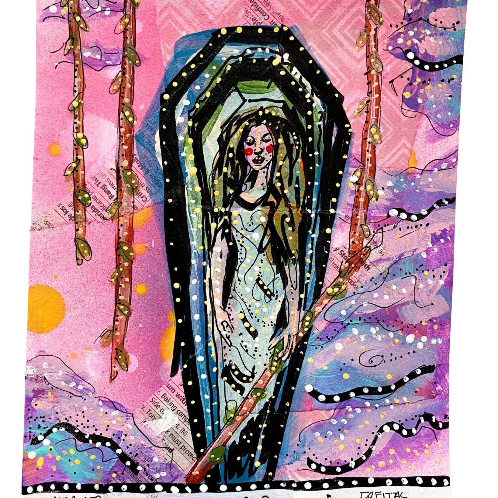 Four Of Swords - Heather Freitas - fine art home deccor