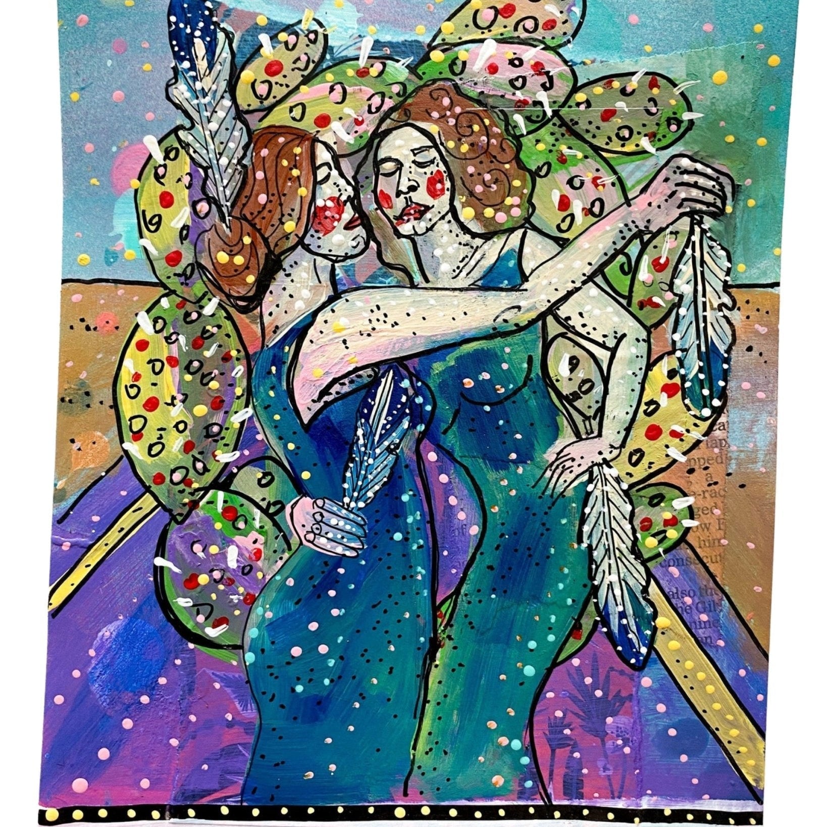 Four Of Wands - Heather Freitas - fine art home deccor
