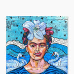 Frida & The Swan ( Original Painting ) - Heather Freitas - fine art home deccor