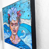 Frida & The Swan ( Original Painting ) - Heather Freitas - fine art home deccor