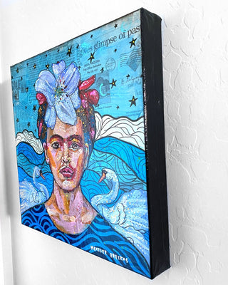 Frida & The Swan ( Original Painting ) - Heather Freitas - fine art home deccor