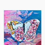 Frosted Cherry Blossom Butterfly ( Original Painting ) - Heather Freitas - fine art home deccor
