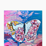Frosted Cherry Blossom Butterfly ( Original Painting ) - Heather Freitas - fine art home deccor