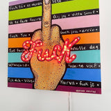 FU*K - ( I Light Up ) - Heather Freitas - fine art home deccor
