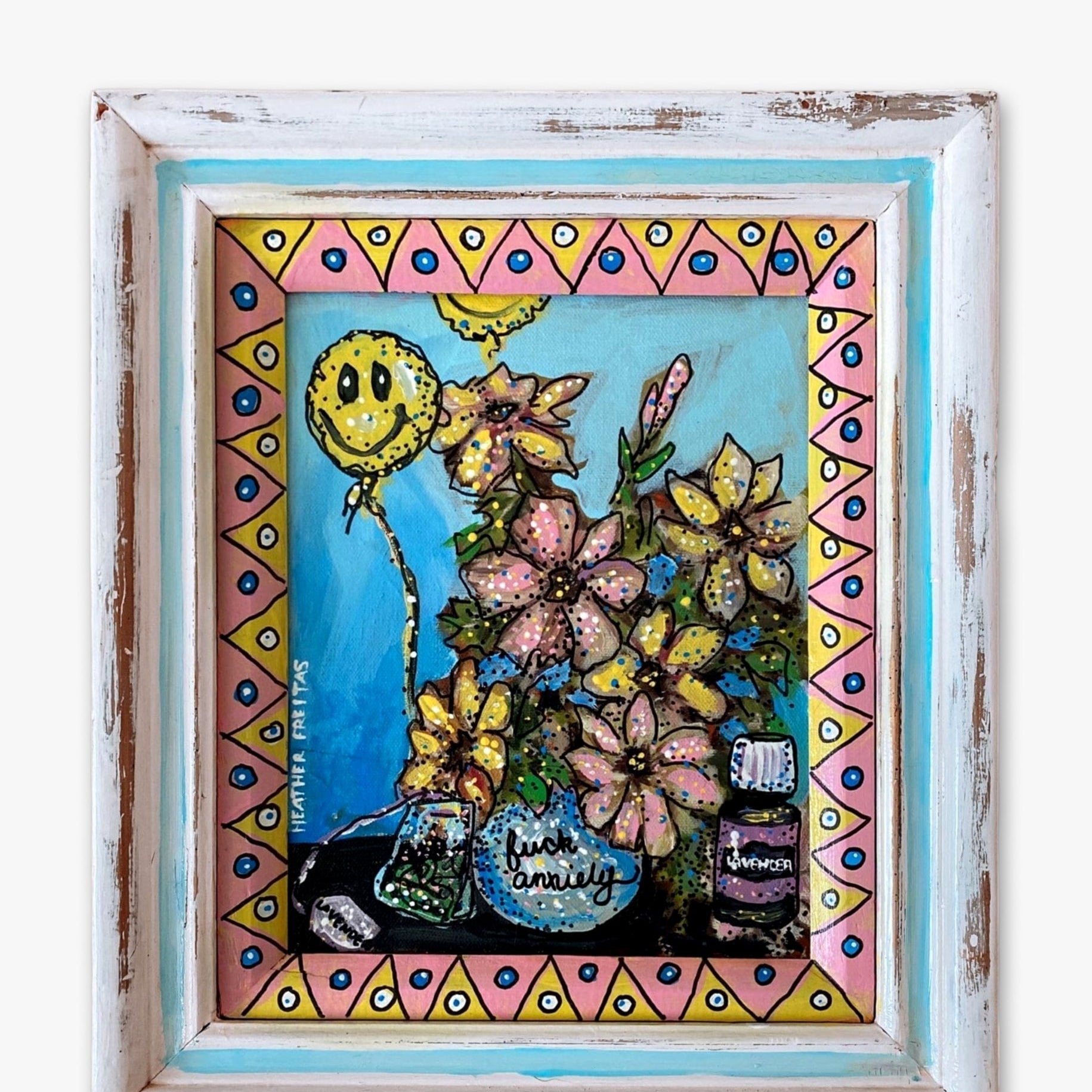 Fuck Anxiety - Lavender Edition - Heather Freitas - fine art home deccor
