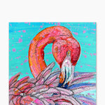 Garnet Pink Flamingo ( Original Painting ) - Heather Freitas - fine art home deccor