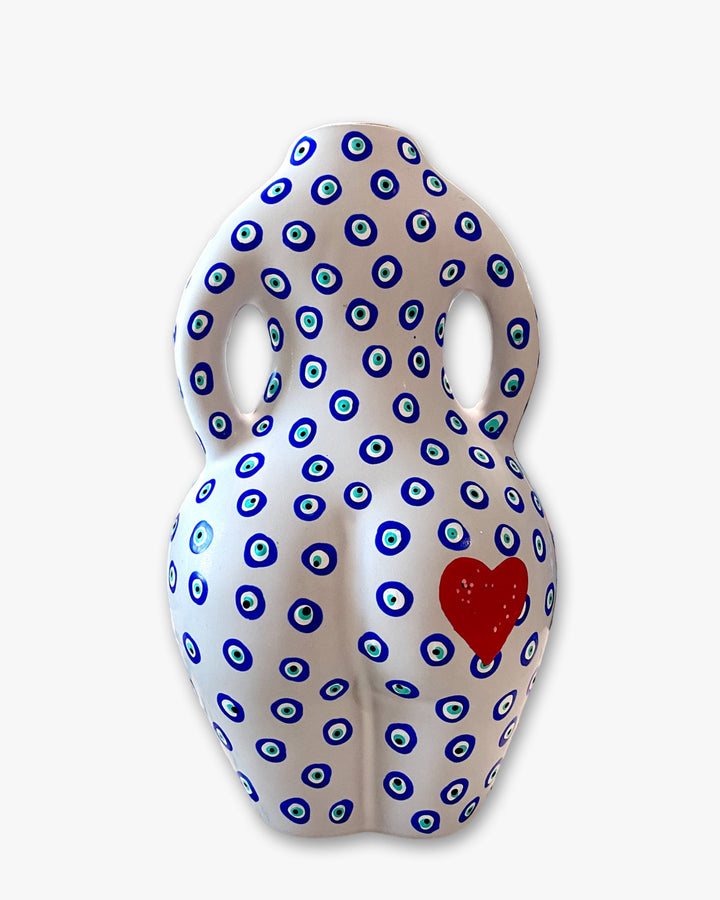 Gerbera Evil Eye Figurative Bud Vase