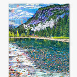 Glacier National Park Forever With Us 1 ( Original Painting ) - Heather Freitas - fine art home deccor