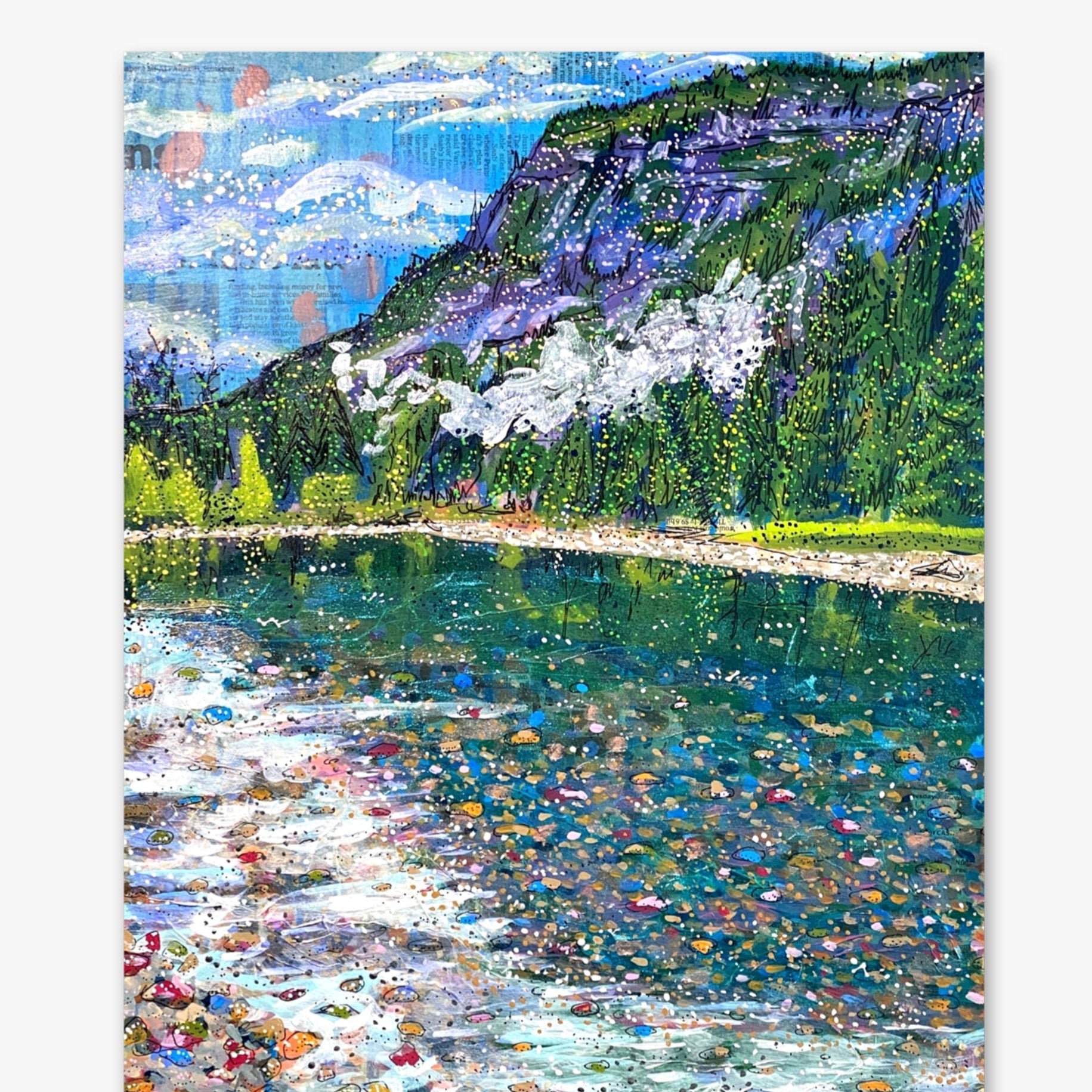 Glacier National Park Forever With Us 1 ( Original Painting ) - Heather Freitas - fine art home deccor
