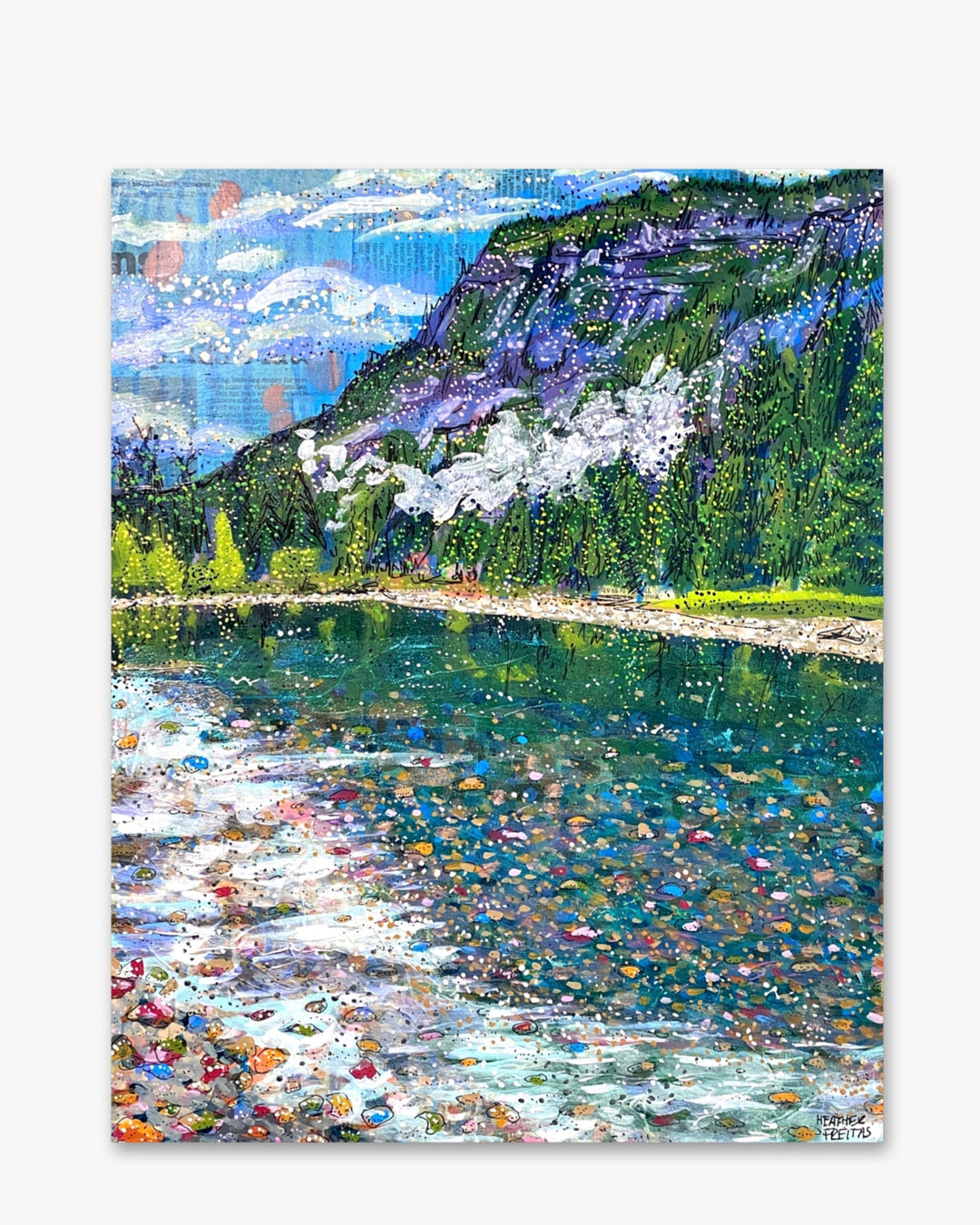 Glacier National Park Forever With Us 1 ( Original Painting ) - Heather Freitas - fine art home deccor