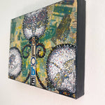 Globe - Original painting - Heather Freitas - fine art home deccor