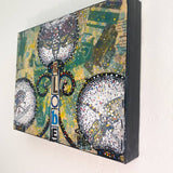 Globe - Original painting - Heather Freitas - fine art home deccor