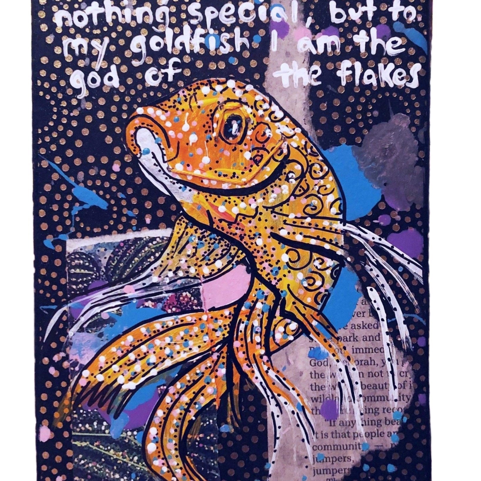 God Of Flakes - Heather Freitas - fine art home deccor