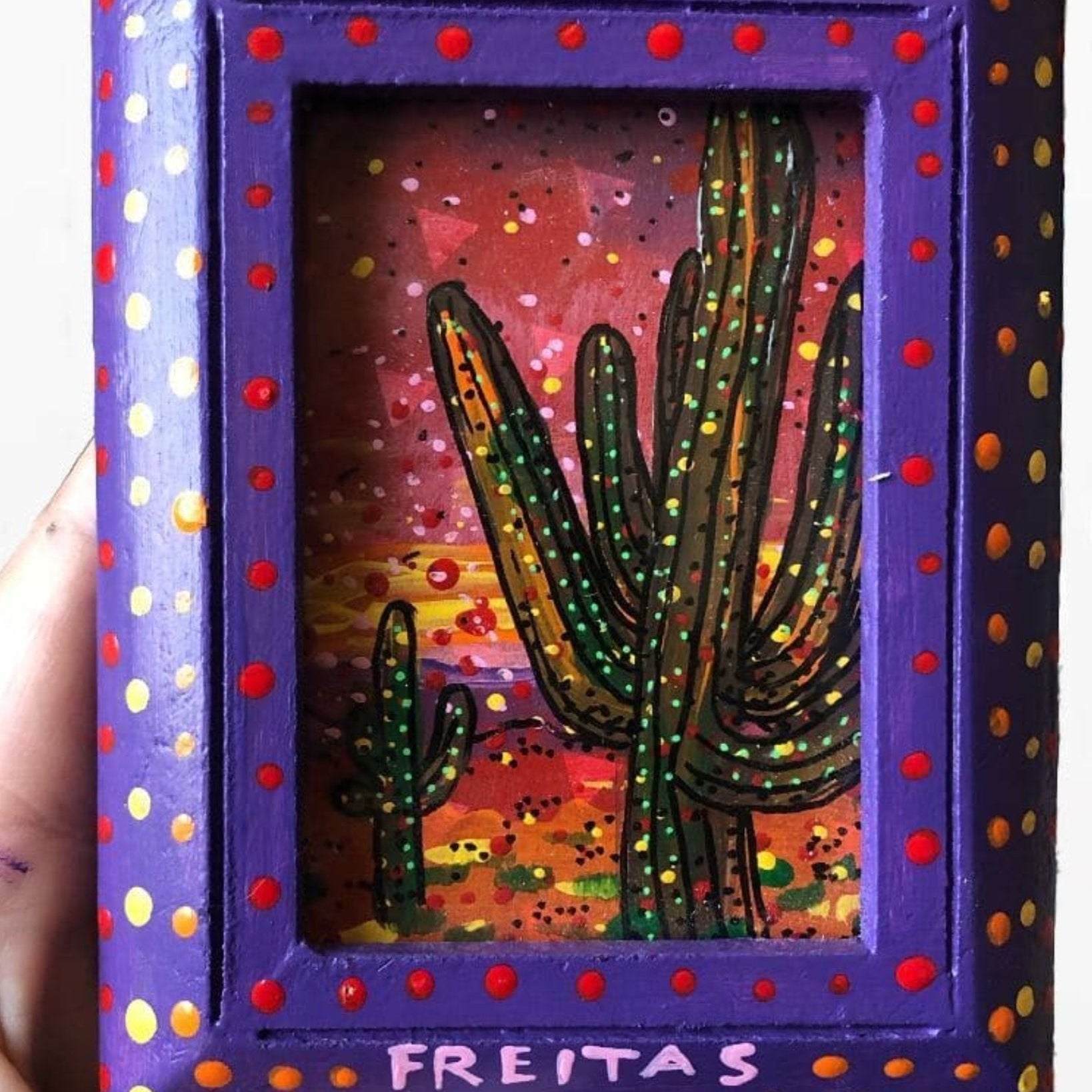 Gold Canyon, AZ - mini original painting - Heather Freitas - fine art home deccor