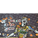 Happy Girls are the Prettiest - Audrey Hepburn pop art quote original painting - Heather Freitas - fine art home deccor