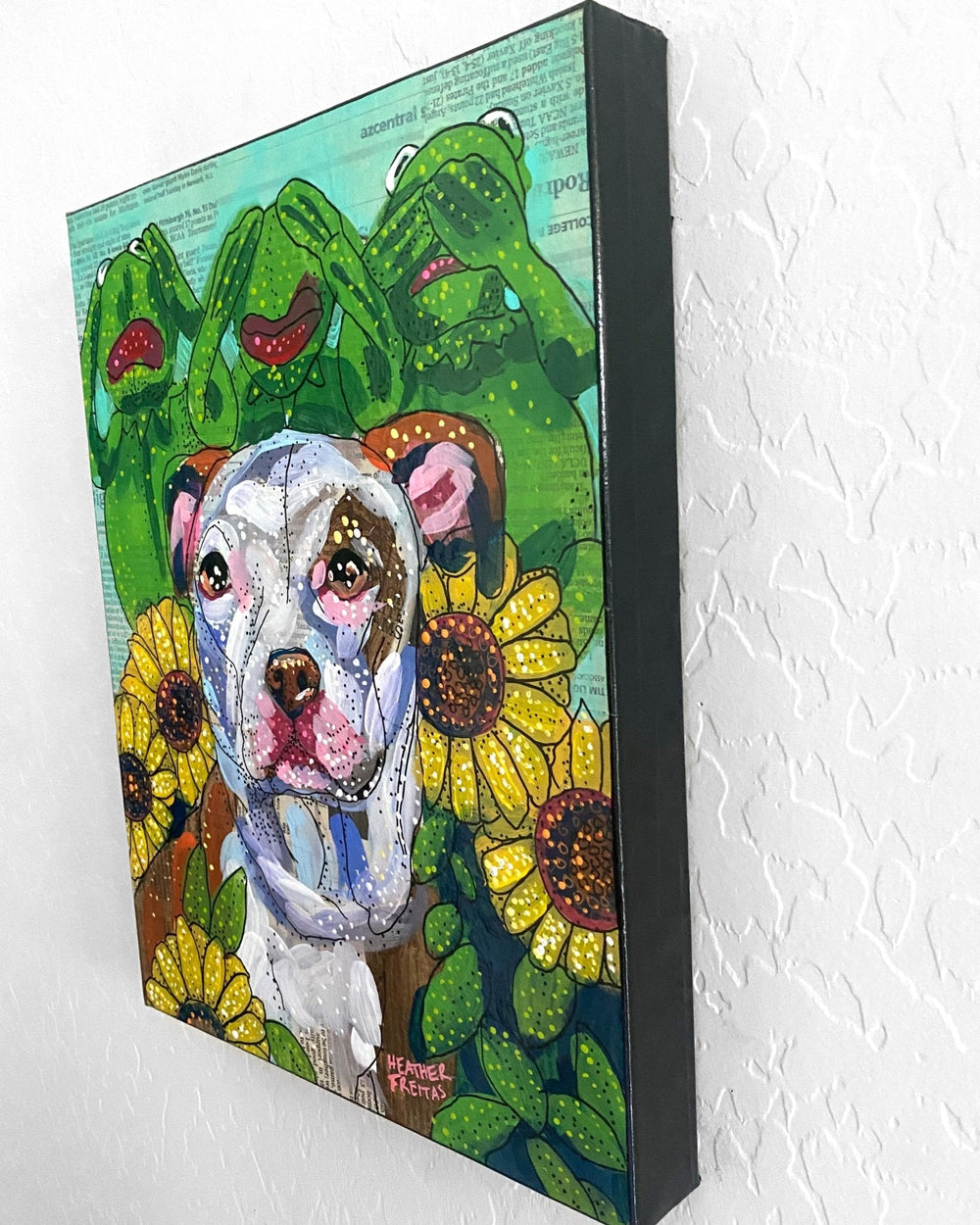 Hear No Evil, See No Evil, Bark No Evil Pit Bull - Heather Freitas 