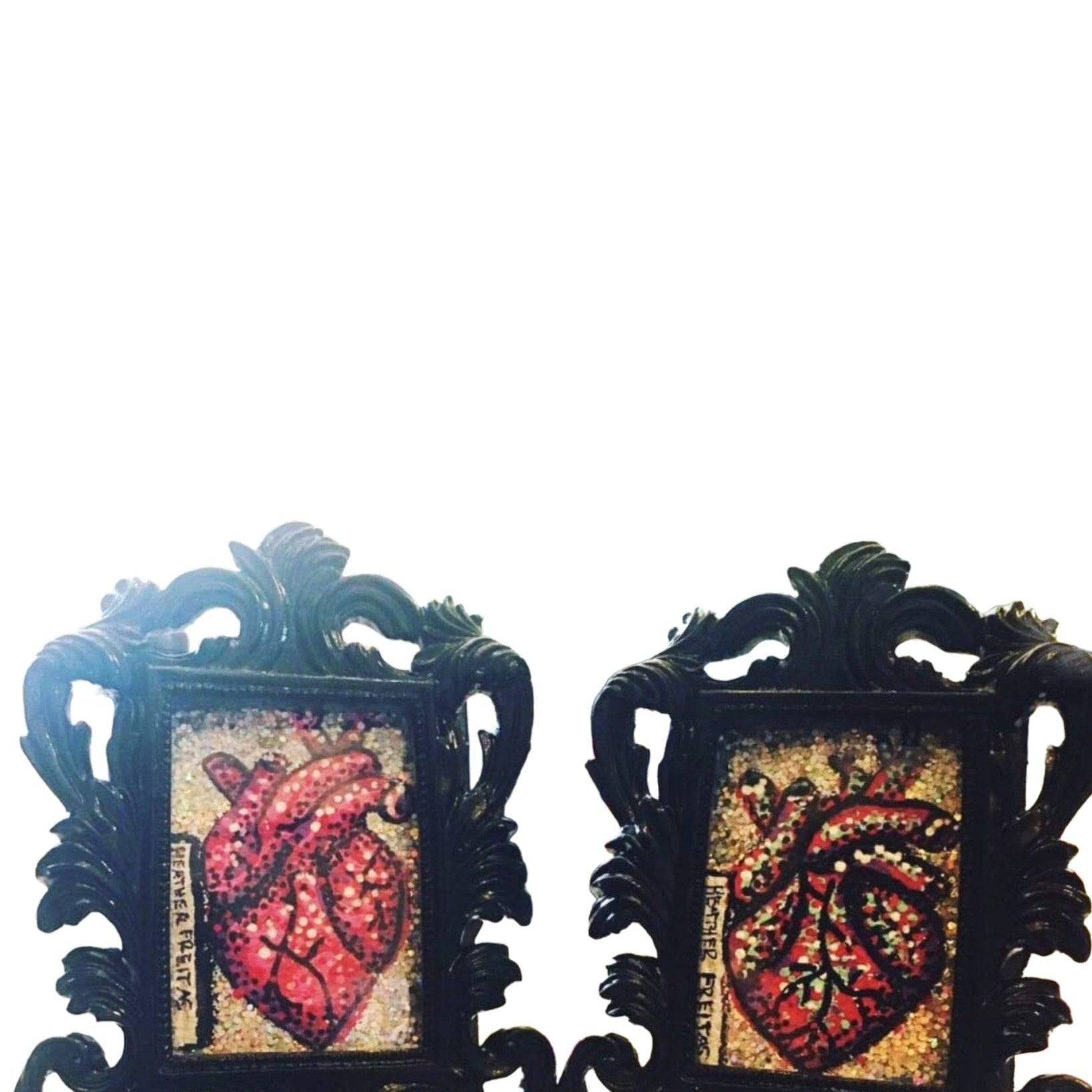 Hearts Forever Minis set of 2 - Heather Freitas - fine art home deccor