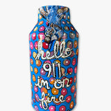 Hello 911 , I’m On Fire Vase - Heather Freitas - fine art home deccor