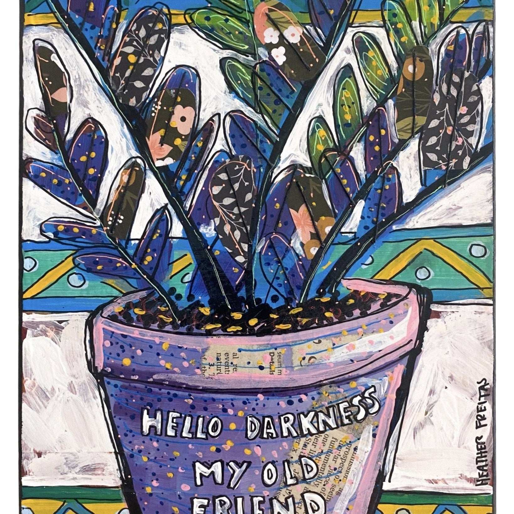 Hello Darkness My Old Friend - Heather Freitas - fine art home deccor