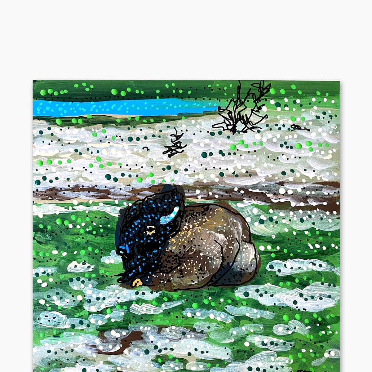 Henry The Buffalo - @anna_stouffer ( Original Painting ) - Heather Freitas - fine art home deccor