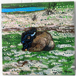 Henry The Buffalo - @anna_stouffer ( Original Painting ) - Heather Freitas - fine art home deccor