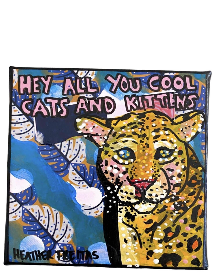 Hey All You Cool Cats And Kittens - Jaguar Edition - Heather Freitas - fine art home deccor
