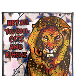 Hey All You Cool Cats - Lion Edition - Heather Freitas - fine art home deccor
