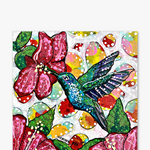 Hibiscus Hummingbird ( Original Painting ) - Heather Freitas - fine art home deccor