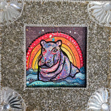 Hippo Happiness - Heather Freitas - fine art home deccor