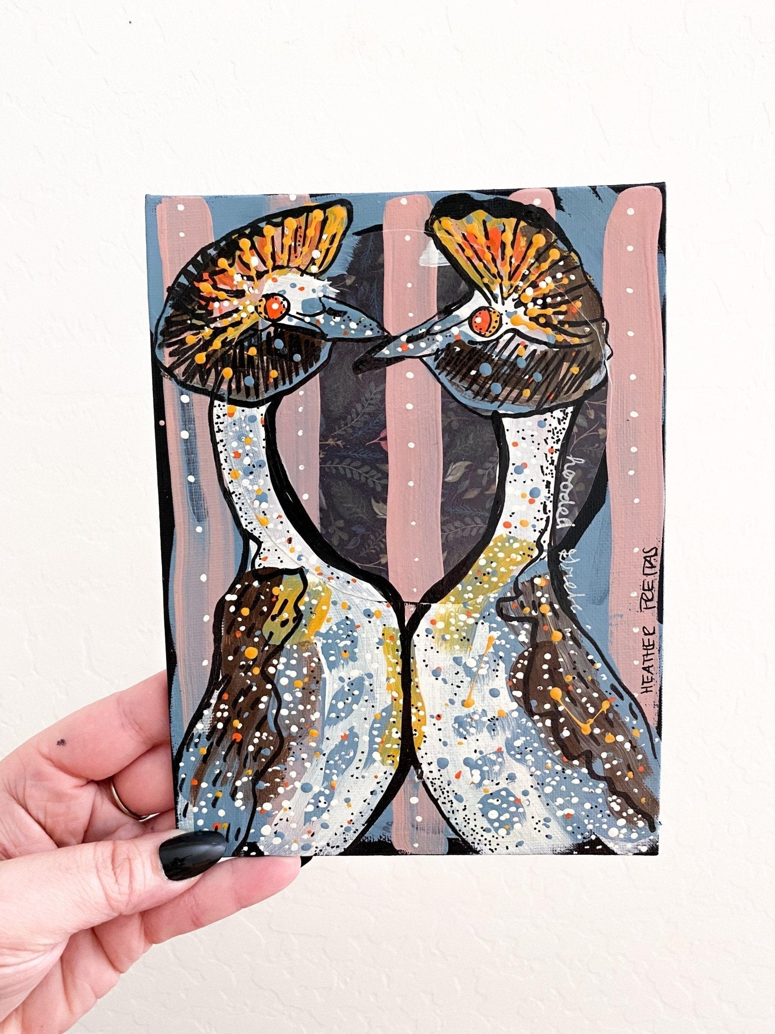 Hooded Grebe - Heather Freitas - fine art home deccor
