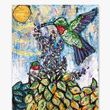 Hosta Hummers & Morning Sun - Heather Freitas - fine art home deccor