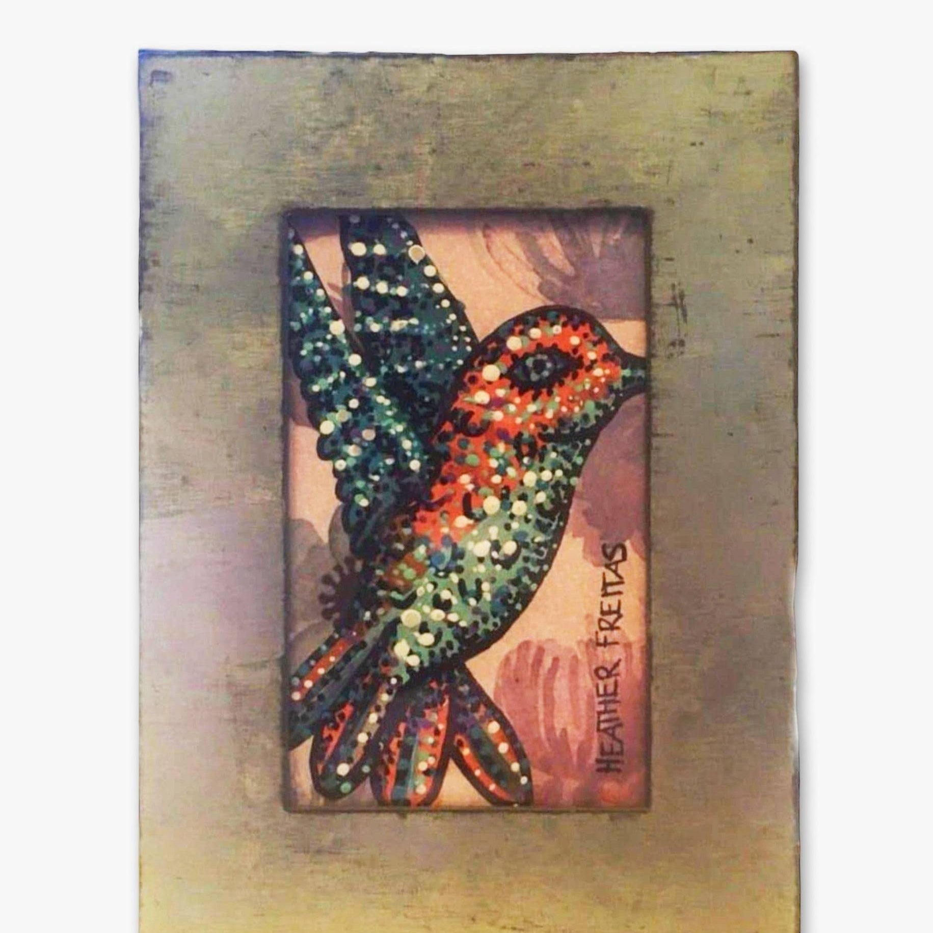Hummingbird 5 study - Heather Freitas - fine art home deccor