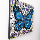 I Hope You Think Of Me And It Fucks You Up ( Original Painting ) - Heather Freitas - fine art home deccor