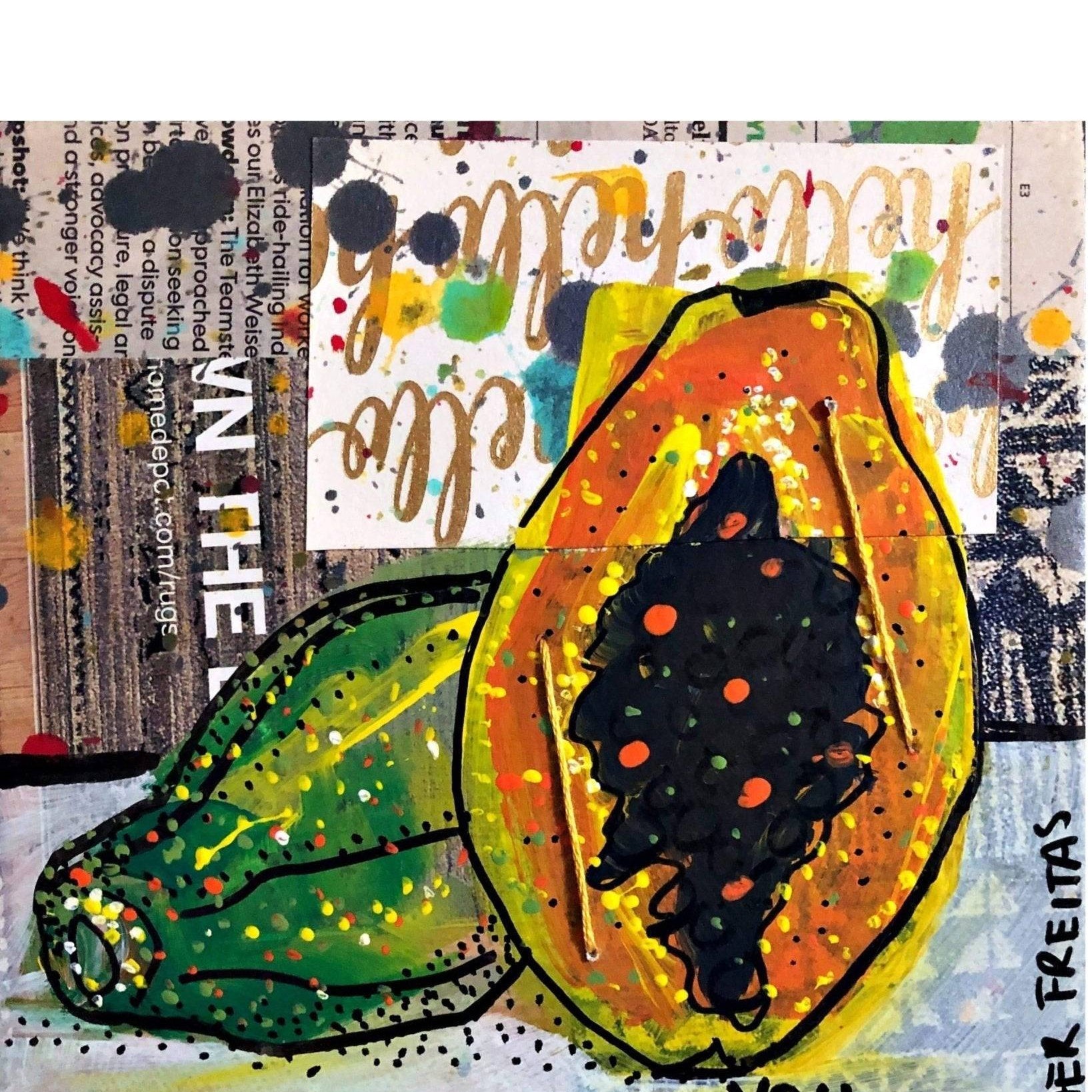 I Like It When You Call Me Big Papaya - Heather Freitas - fine art home deccor