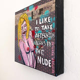 I Like To Take Naps In The Nude - Heather Freitas - fine art home deccor