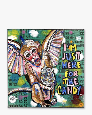 I’m Just Here For The Candy - Flying Monkeys - Heather Freitas - fine art home deccor