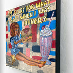 I’m Sorry For What I Said When I Was Hungry ( Original Painting ) - Heather Freitas - fine art home deccor