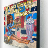 I’m Sorry For What I Said When I Was Hungry ( Original Painting ) - Heather Freitas - fine art home deccor