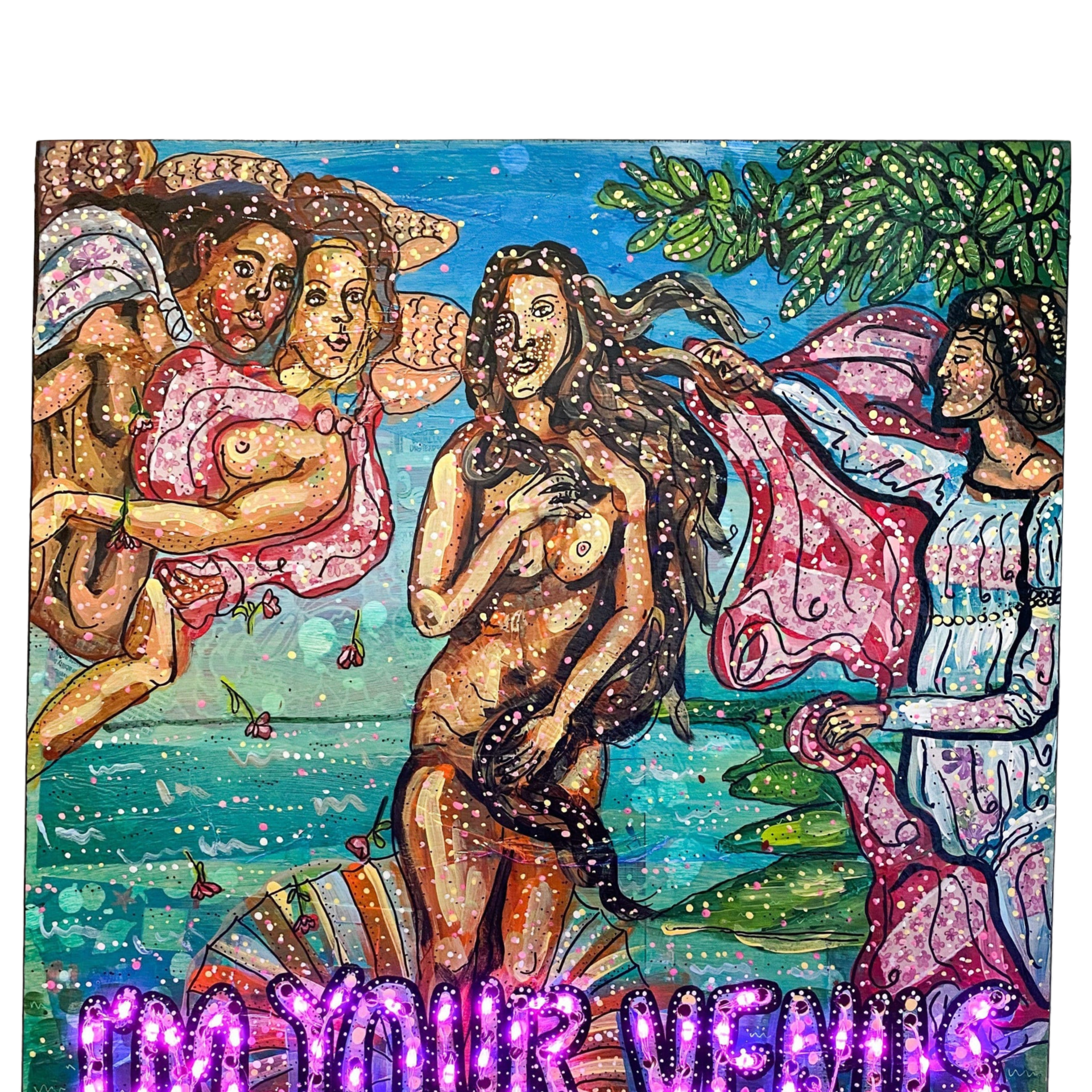 I’m Your Venus Ebony Edition - ( I Light Up ) - Heather Freitas - fine art home deccor
