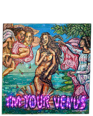 I’m Your Venus Ebony Edition - ( I Light Up ) - Heather Freitas - fine art home deccor