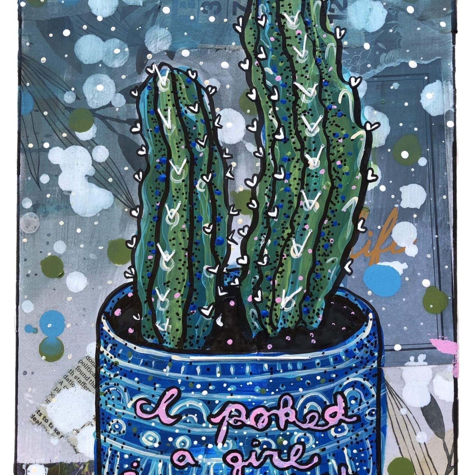 I Poked A Girl And I Liked It - Heather Freitas - fine art home deccor