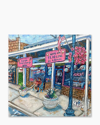 Ice Cream Parlor ( Original Painting ) - Heather Freitas - fine art home deccor