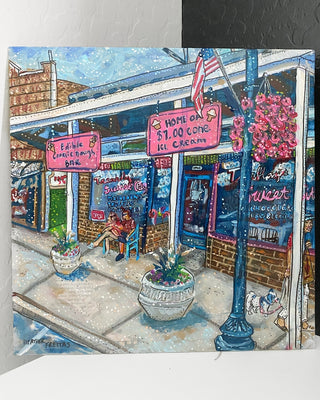 Ice Cream Parlor ( Original Painting ) - Heather Freitas - fine art home deccor
