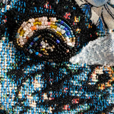 King Black Cat ( Fine Art Tapestry With Beaded Accents ) - Heather Freitas - fine art home deccor